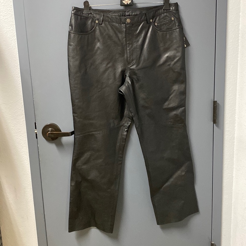 Womens Harley-Davidson leather pants size 20